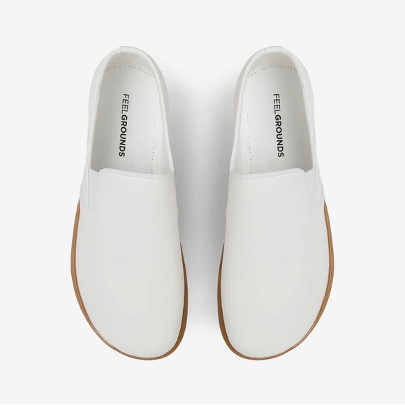 Feelgrounds size 41 minimal barefoot droptop luxe white gumsole - Picture 2 of 10